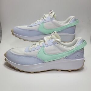 Nike‎ Waffle Debut Sneakers Mens Size 11.5 White Blue Green Shoes